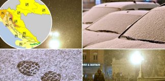 SNIJEG PAO U VIŠE DIJELOVA HRVATSKE