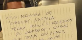 ‘PONUDI POMOĆ – TEBI NIŠTA, SUSJEDU SVE’