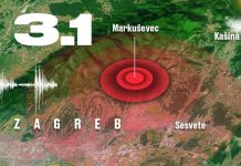 Podrhtavanje u Zagrebu